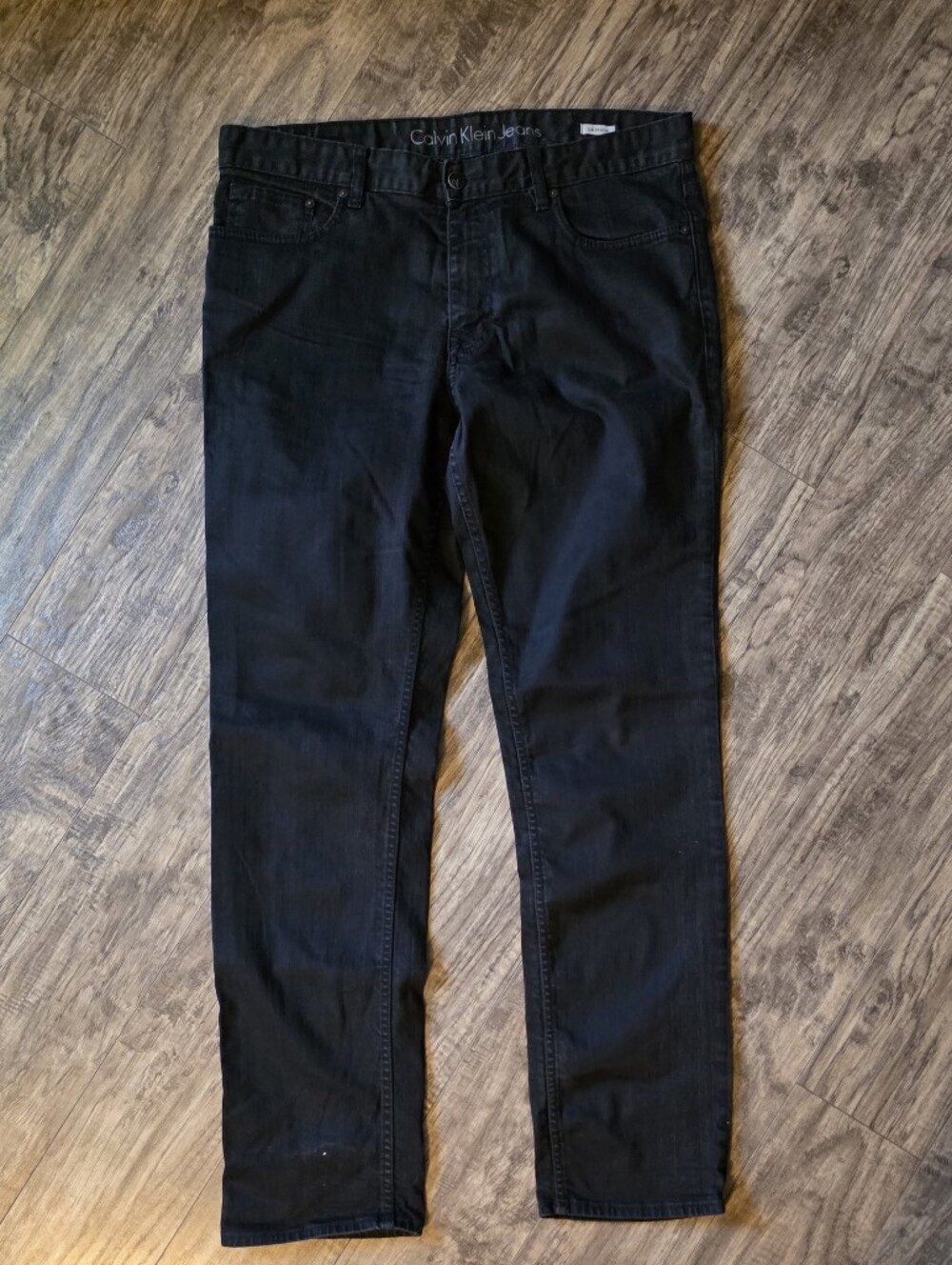 Calvin Klein Men's Slim Straight Black Jeans
